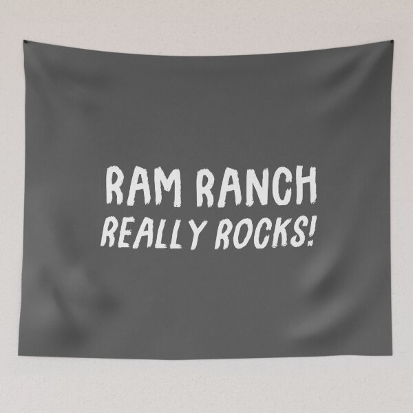 Item preview, Ram Ranch Really Rocks! White Logo designed and sold by FuzzCanyon.