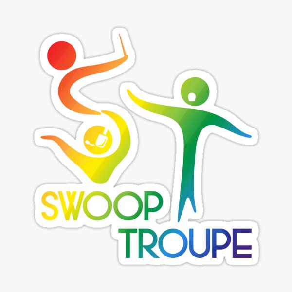 Rainbow Swoop Troupe Logo Sticker