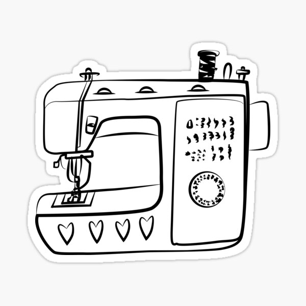 Sewing Machine 2 Sticker