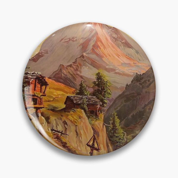 Item preview, Mont Cervin vintage travel poster designed and sold by stickart-marek.
