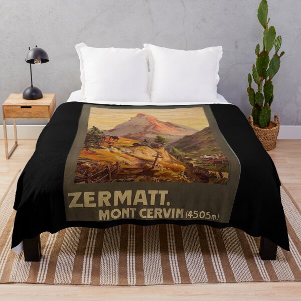 Item preview, Mont Cervin vintage travel poster designed and sold by stickart-marek.