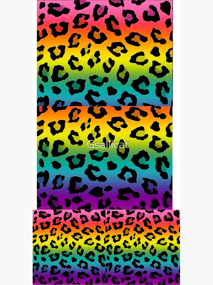 Rainbow Leopard Print, Sports Bag Rainbow