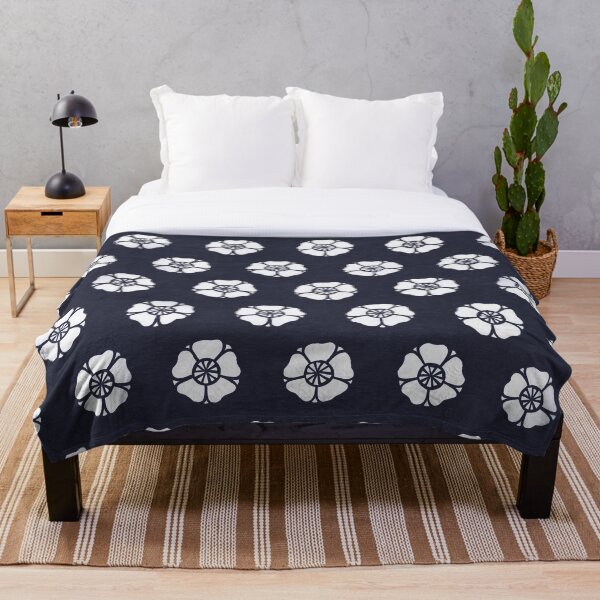 Item preview, Traditional Japanese Floral Sakura (Cherry Blossom) Pattern in Navy Blue/Indigo designed and sold by Charredsky.