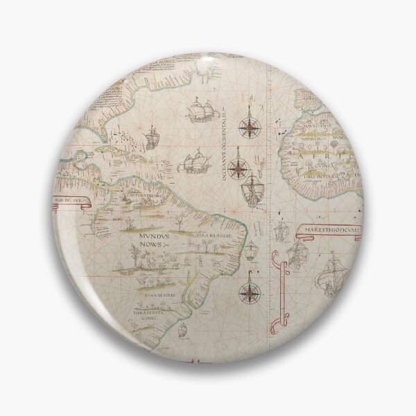 Item preview, World Map Diogo Ribeiro designed and sold by Nikkita-tennant.