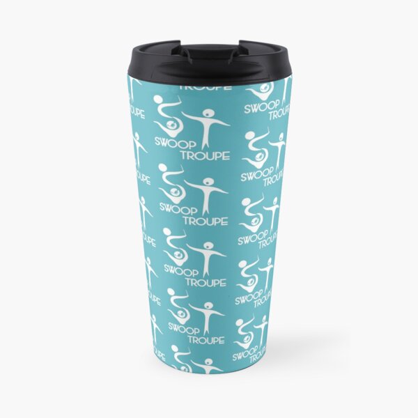 White Swoop Troupe Logo Travel Mug