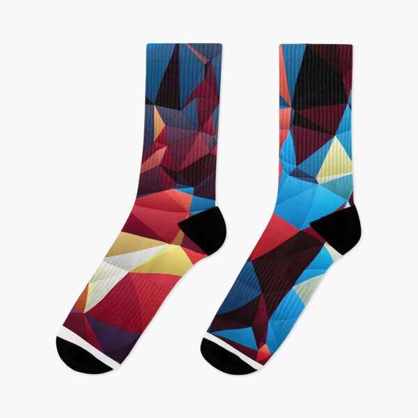 Item preview, Modern Fractal low polygon blue red designed and sold by lordthebeard.