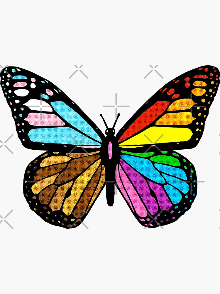 one love butterfly by discostickers