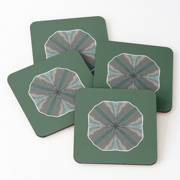 Item preview, Wavy Floral Design (peach& green)  designed and sold by t-r-e-x--.