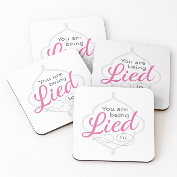 Item preview, You Are Being Lied To - PINK designed and sold by John the Craftsman.