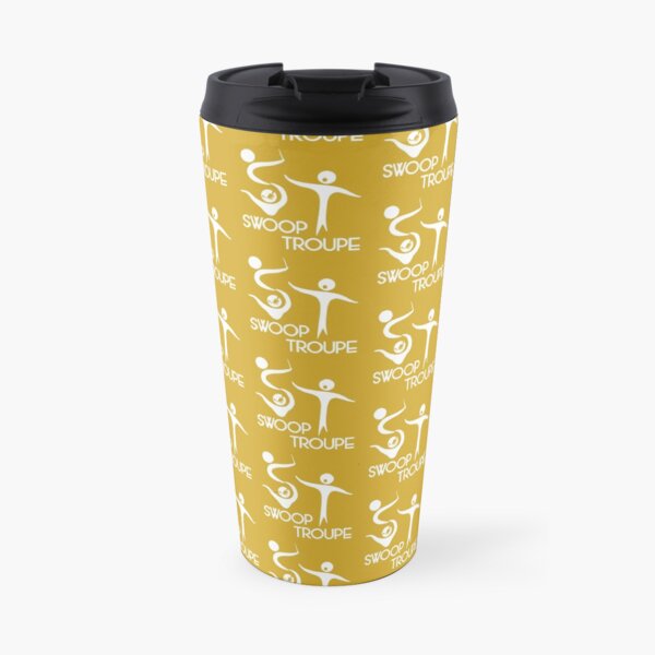 White Swoop Troupe Logo Travel Mug