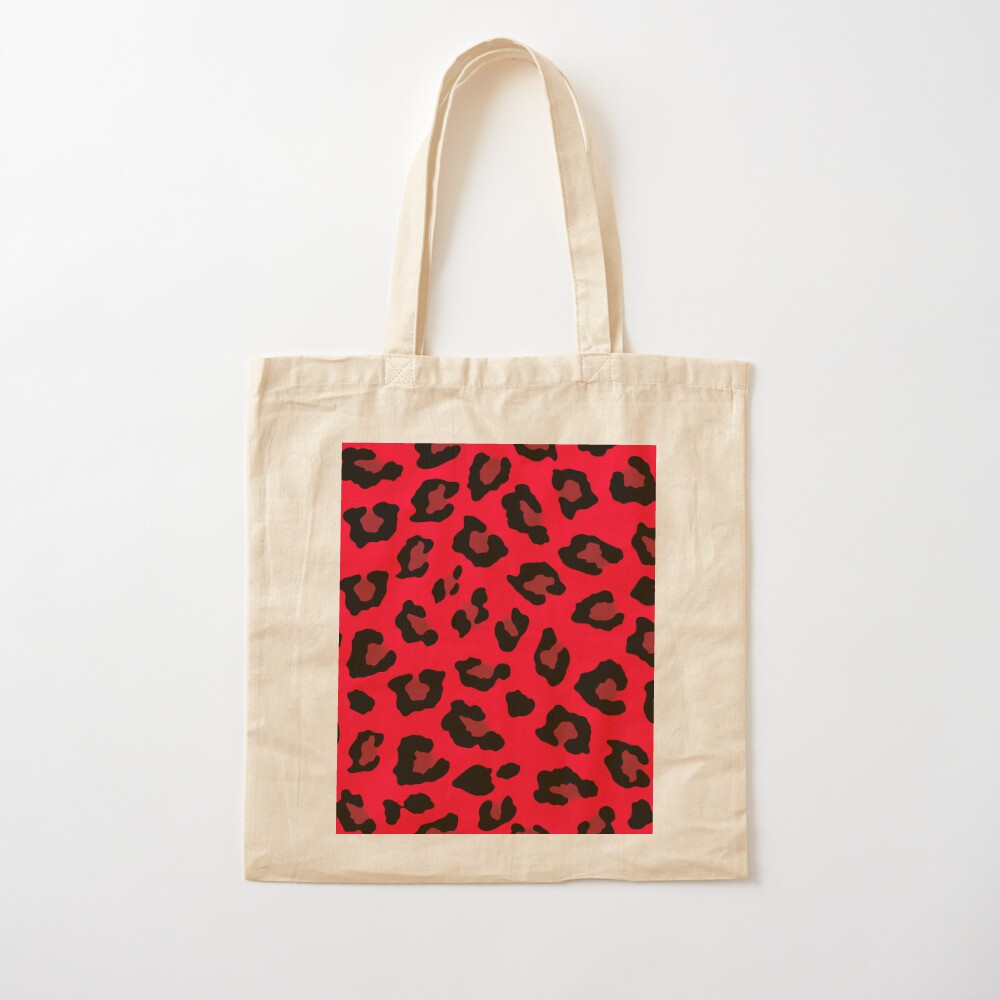 red leopard print handbag