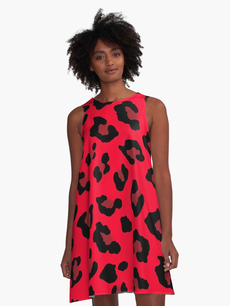 red leopard dress