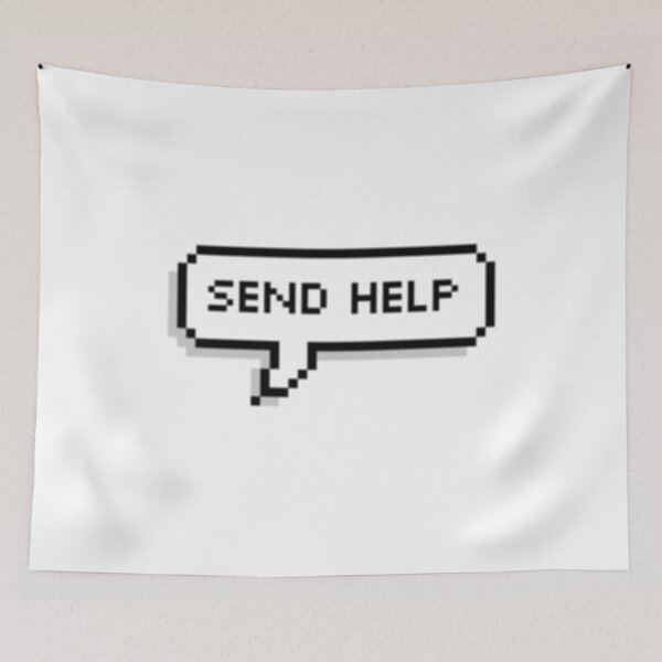 Item preview, send help designed and sold by stardustandstickers.