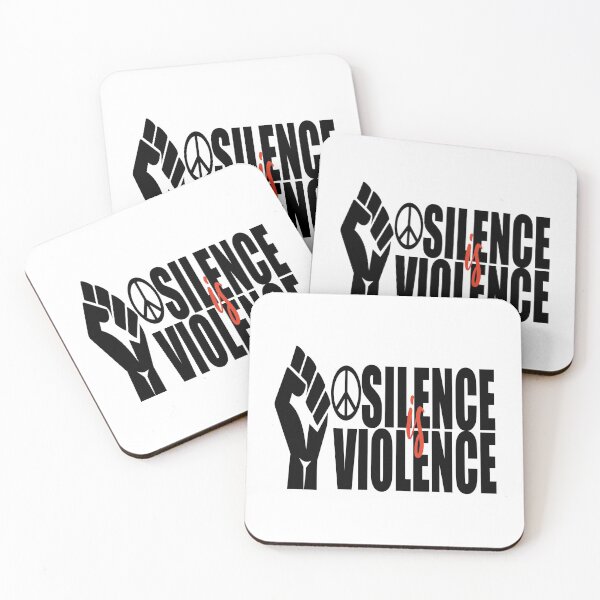 Item preview, Silence is Violence! Support BLM stop police Brutality merchandise designed and sold by BRtisticDesigns.