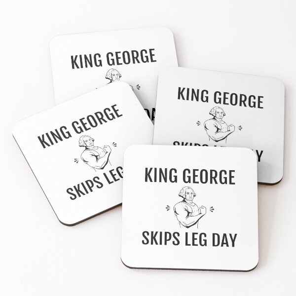 Item preview, Funny George Washington King George Skips Leg Day Tank Top designed and sold by jakehughes2015.