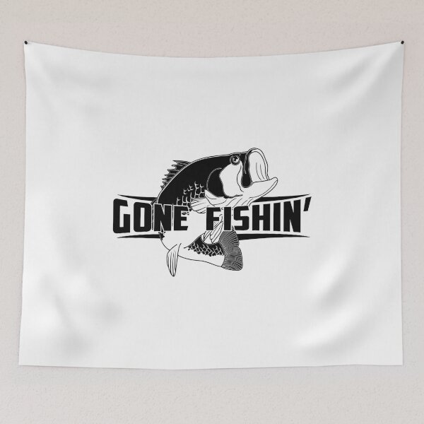 Item preview, Funny Fishing Gone Fishin' graphic designed and sold by jakehughes2015.