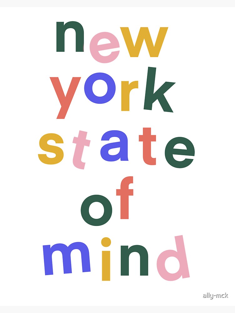 new-york-state-of-mind-bounce-typography-sticker-by-ally-mck-redbubble