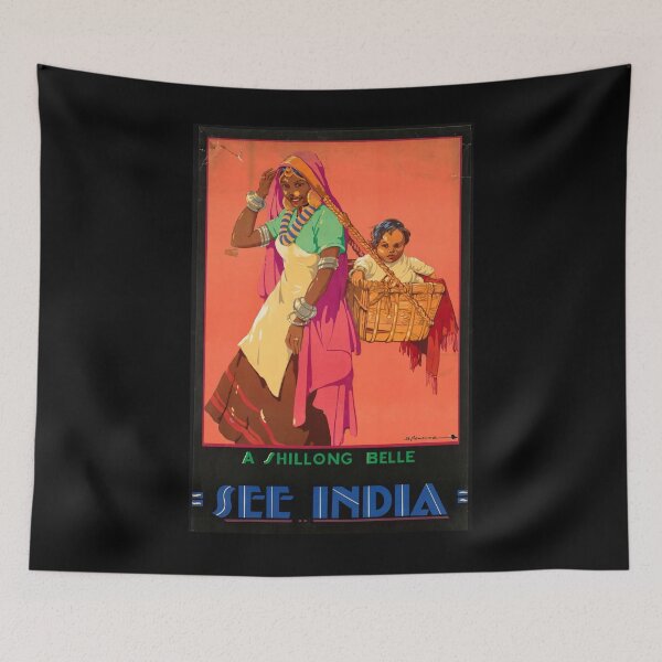 Item preview, See India vintage travel poster designed and sold by stickart-marek.