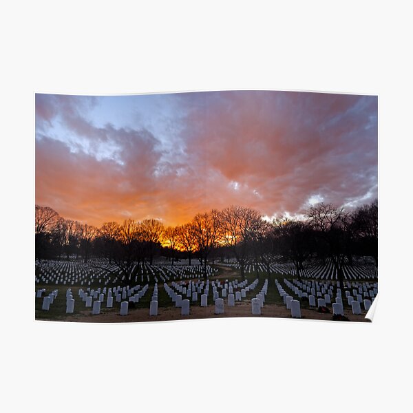 Arlington National Cemetery - Sunset Poster