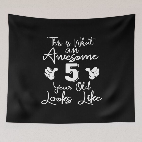Item preview, This is What an Awesome 5 Year Old Looks Like - 5th Birthday Gift  designed and sold by meedTee.