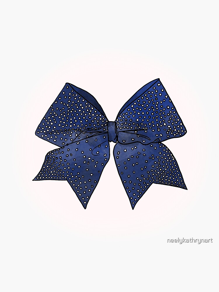 Base Cheer Bow  Sticker for Sale by jaquemv