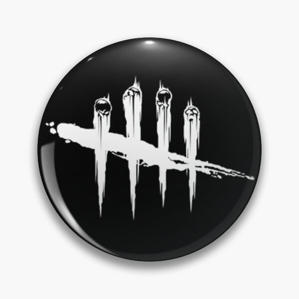logo dead by daylight (blanco) Chapa