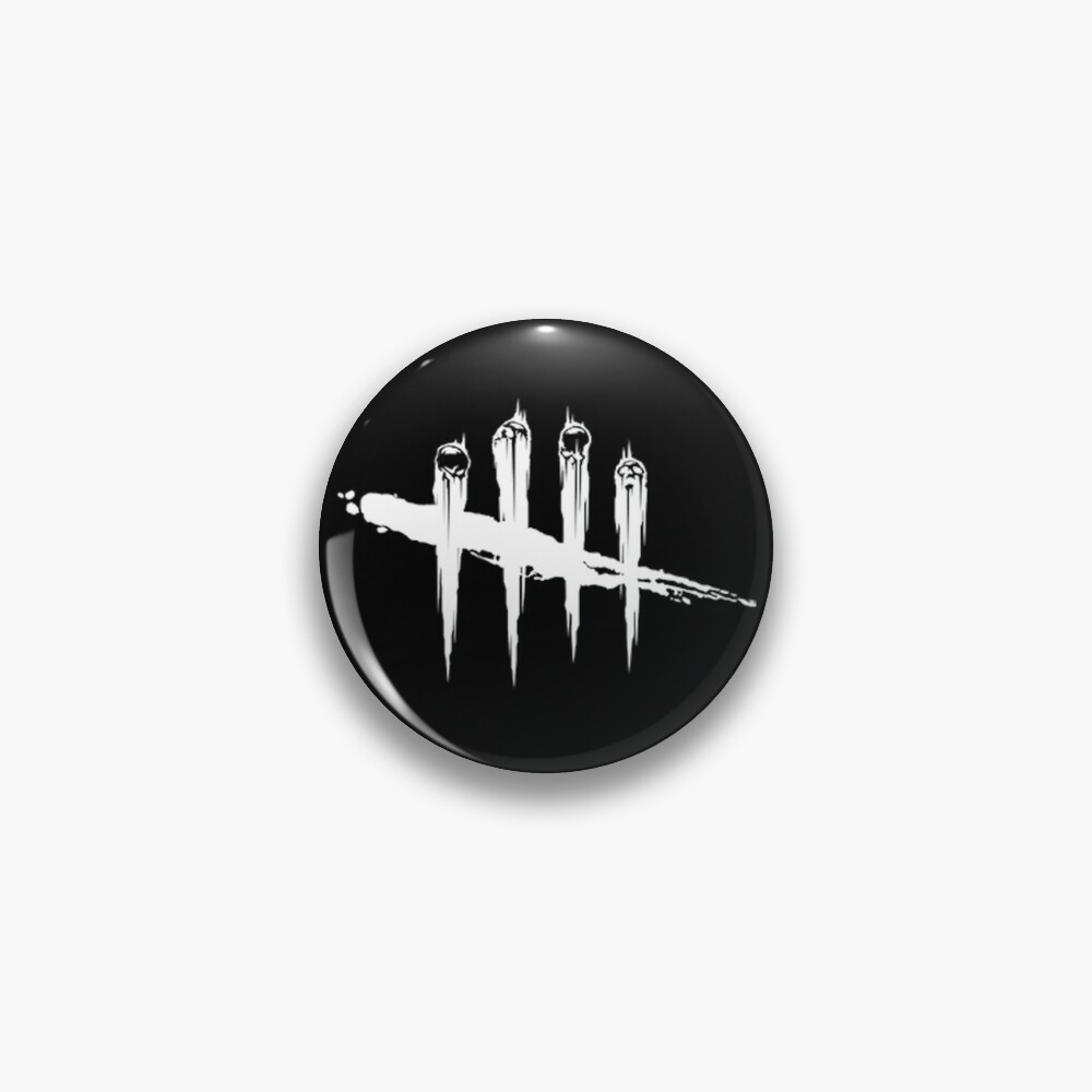 Dead By Daylight Logo White Pin By Hannahpleming Redbubble