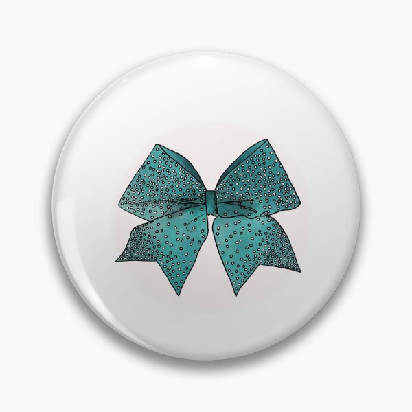 Item preview, Teal Cheer bow  designed and sold by neelykathrynart.