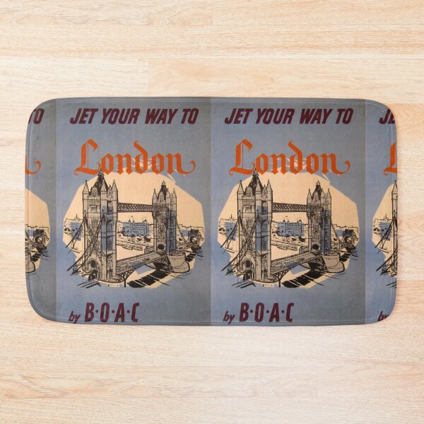 Item preview, Jet your way to London vintage travel poster designed and sold by stickart-marek.