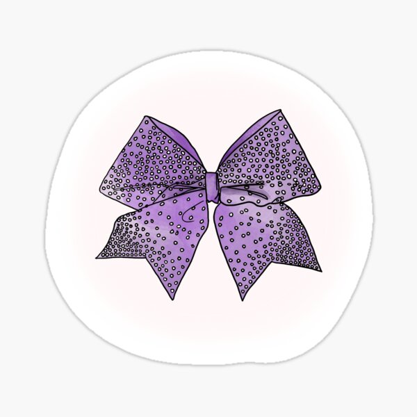 Cute Lavender Bow Sticker for Sale by The Sticker Shop