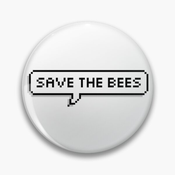 Item preview, Save The Bees Pixel Speech Bubble designed and sold by fizzerpeas.