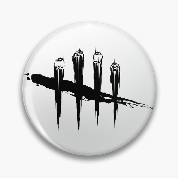 logo dead by daylight (negro) Chapa