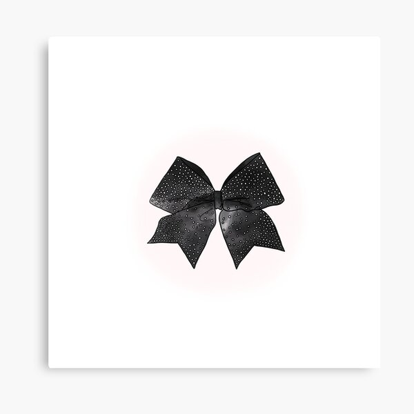 Black Glitter Cheer Bow