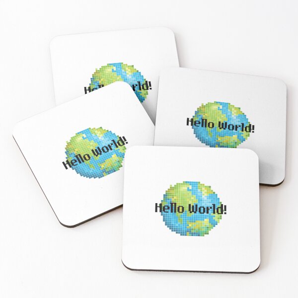 Item preview, Hello World - Pixelated designed and sold by dev-tats.