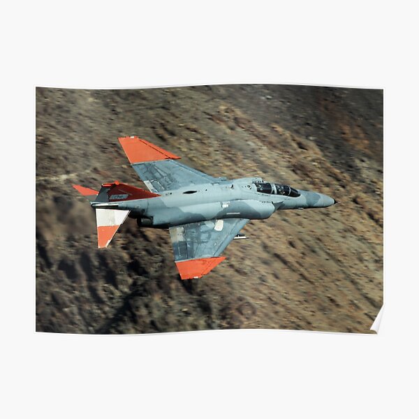QF-4 Phantom in Death Valley Poster