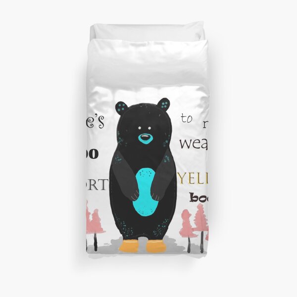 Yellow Boots Duvet Cover