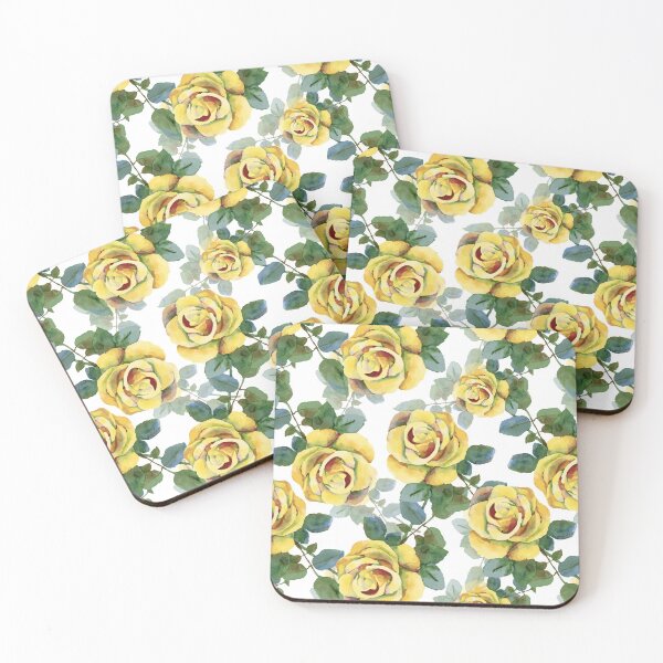 Item preview, Yellow Rose Flower Pattern designed and sold by Action Toons.
