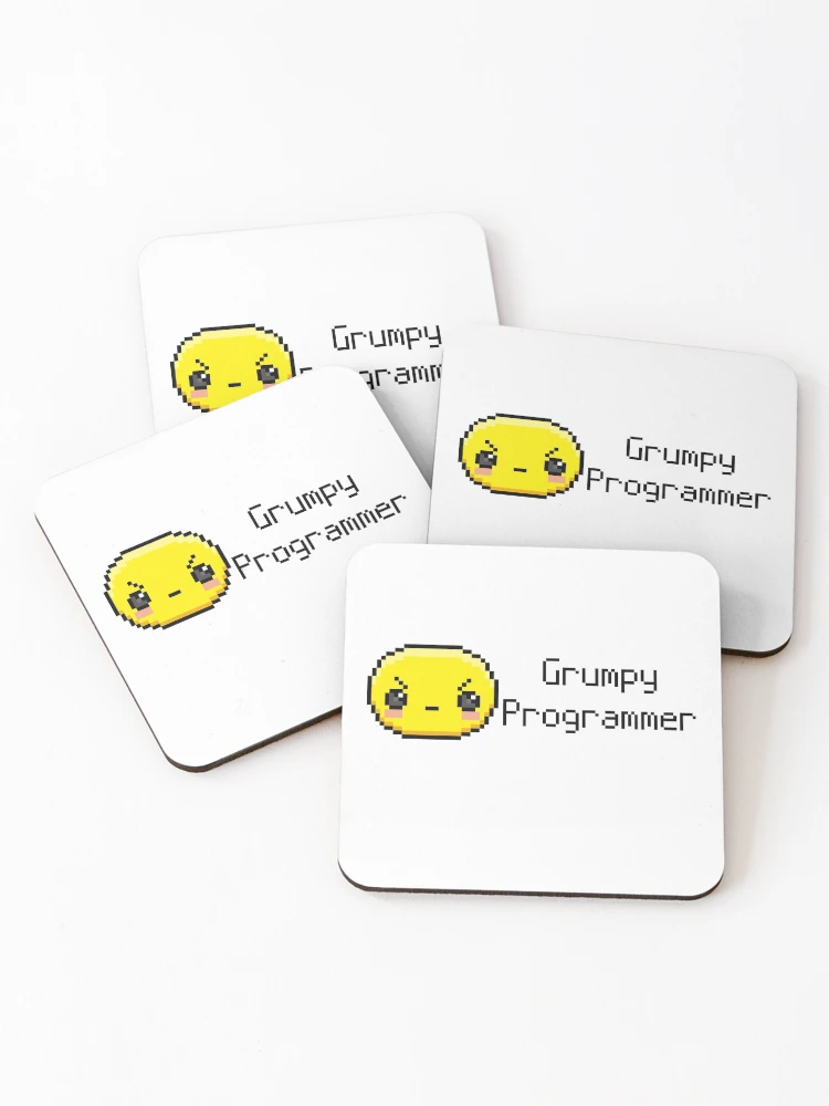 Thumbnail 1 of 5, Coasters (Set of 4), Grumpy Programmer designed and sold by dev-tats.