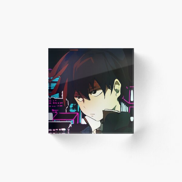 Anime Mob Psycho Ritsu Serious Art, Illustration Acrylic Block