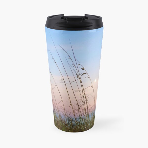 Sea Oats with Twilight Moon Travel Mug