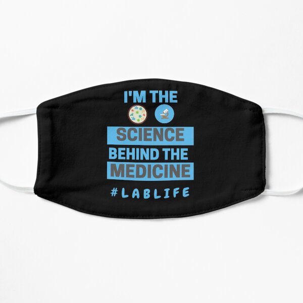 SOY LA CIENCIA DETRÁS DE LA MEDICINA #LABLIFE Científico de laboratorio médico Mascarilla plana