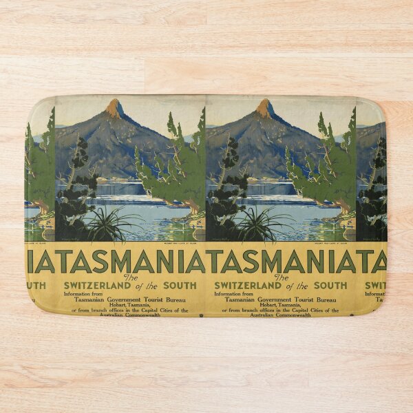 Item preview, Tasmania Switzerland of the South vintage travel poster designed and sold by stickart-marek.