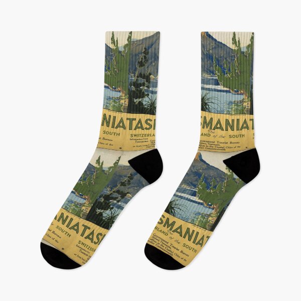 Item preview, Tasmania Switzerland of the South vintage travel poster designed and sold by stickart-marek.