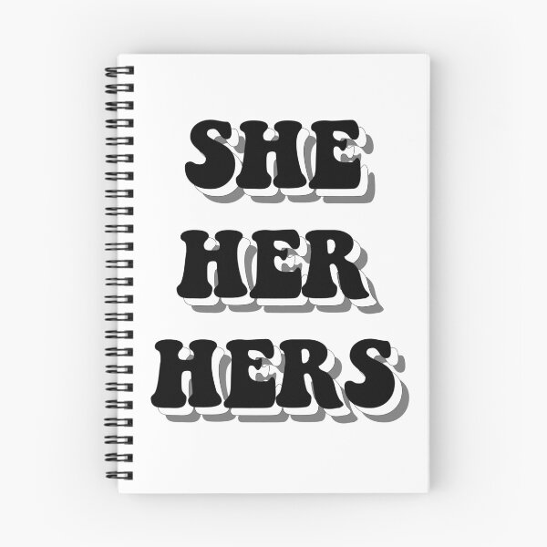 Item preview, She/Her/Hers Pronouns Black designed and sold by allipichette.