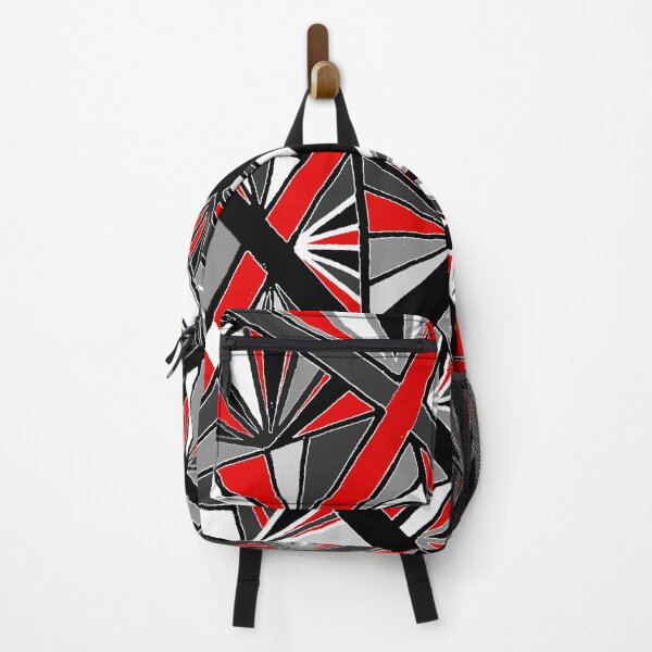 Item preview, Stained Glass -- Black, White, Gray, and Red designed and sold by Clare Wuellner.