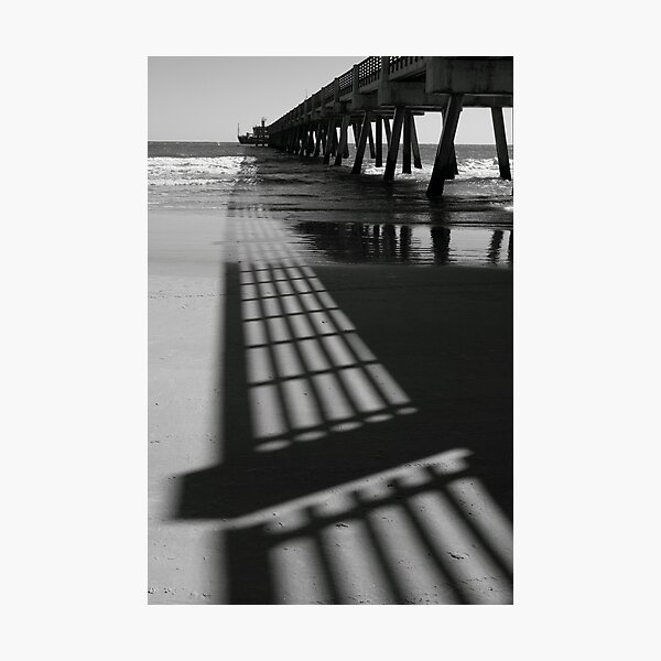 Pier Shadows Photographic Print