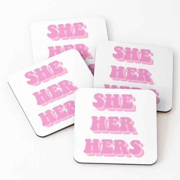 Item preview, She/Her/Hers Pronouns Pink designed and sold by allipichette.