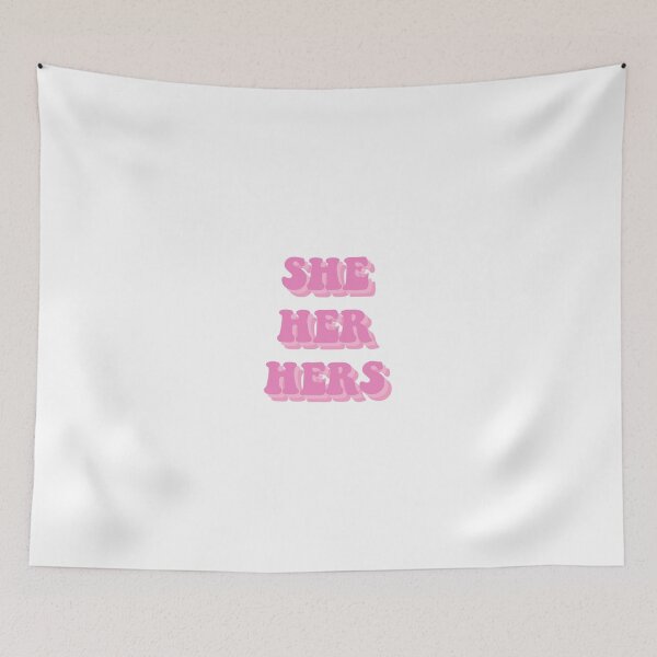 Item preview, She/Her/Hers Pronouns Pink designed and sold by allipichette.