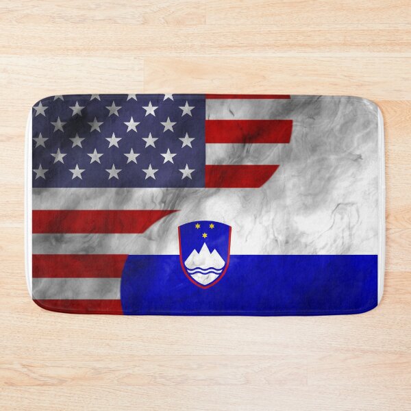 Item preview, USA and Slovenia Dual Flag Yin Yang Combination designed and sold by ockshirts.
