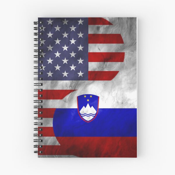 Item preview, USA and Slovenia Dual Flag Yin Yang Combination designed and sold by ockshirts.